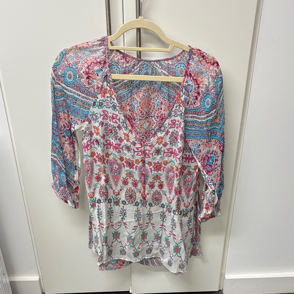 Floral Bohemian Women's Top